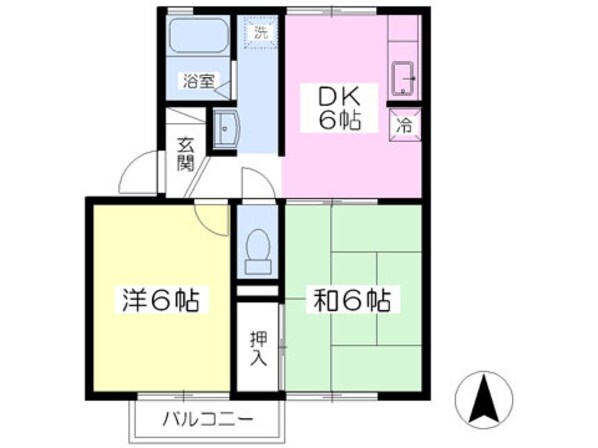 サンフィールドＢの物件間取画像